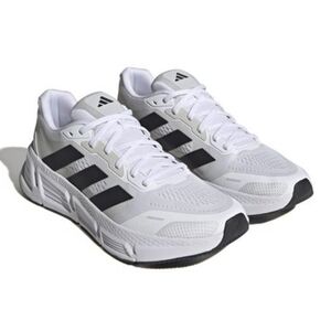 Adidas White and Black Sneakers, Running Shoes